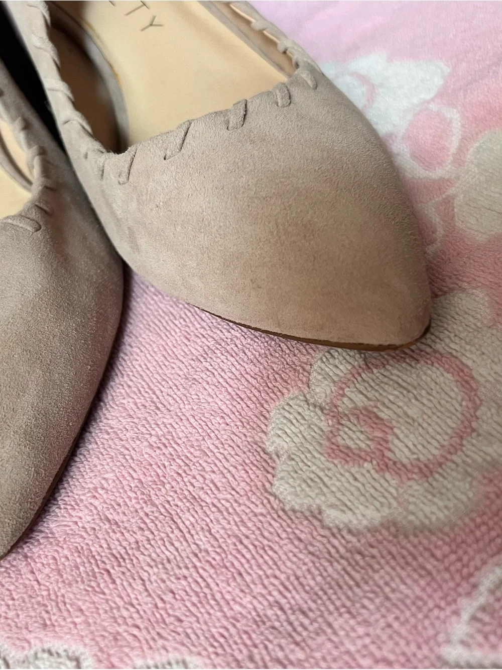 Sole Society Taupe Braided Slingback Block Heel Pumps